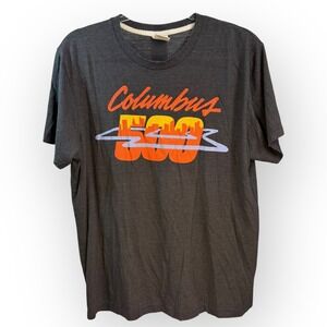 Homage Columbus 500 Graphic T-Shirt Crew Neck Short Sleeve Casual Top‎ L